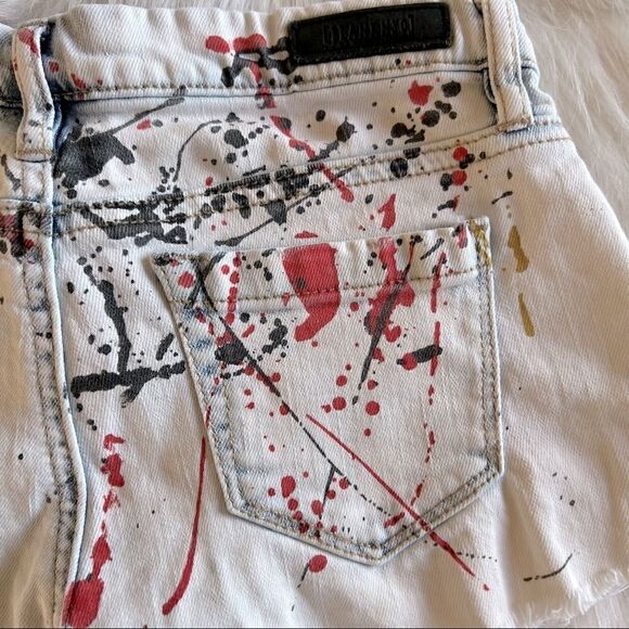 BlankNyc Dripping Paint Denim Shorts (8) - Picture 6 of 6